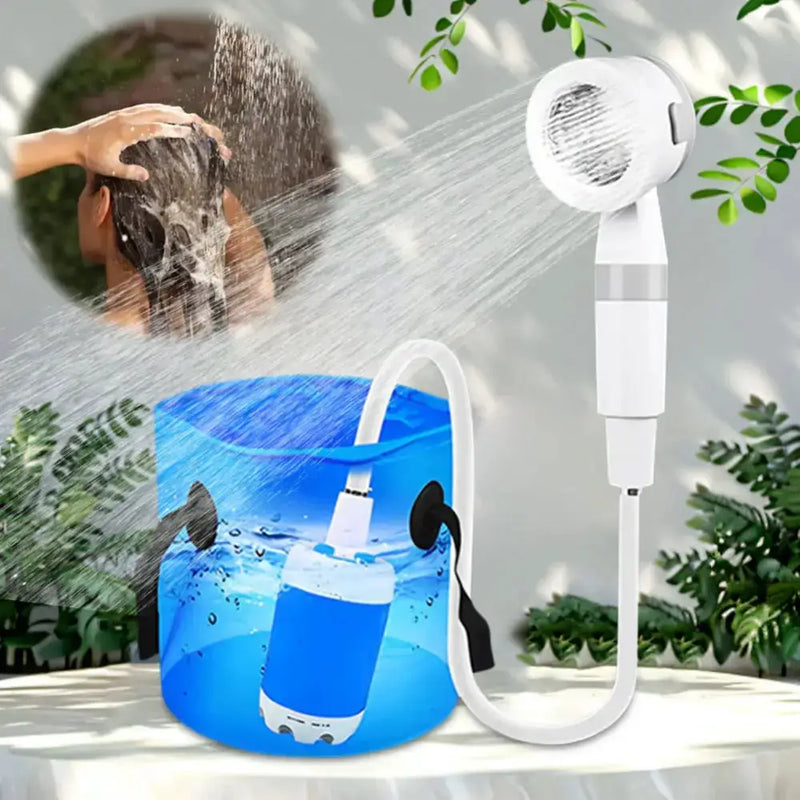 Habicare SS Portable Electric Camping Shower Pump 4000mAh Portable Electric Camping Shower Pump 4000mAh