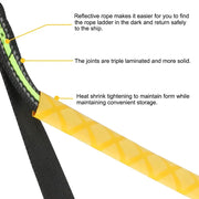 Portable Folding Boat Rope Ladder (3/4/5 Steps) (different colours available) – view 5