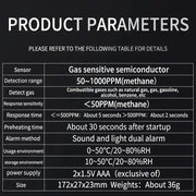 Habicare HBC Portable Gas Leak Detector with Audible & Visual Alarm Portable Gas Leak Detector with Audible & Visual Alarm