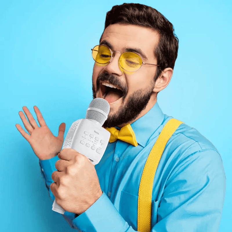 techplus Portable Karaoke Microphone Speaker BK5 Wireless Bluetooth BK5 Portable Karaoke Microphone Speaker 5W Bluetooth