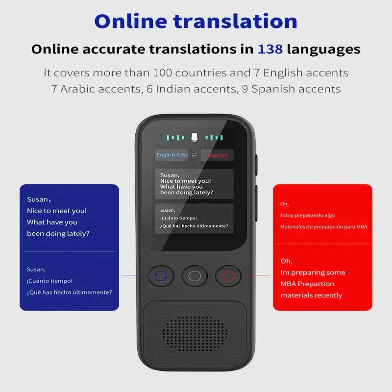 Habicare HBC Portable Offline Language Translator (138 Languages) Portable Offline Language Translator (138 Languages)