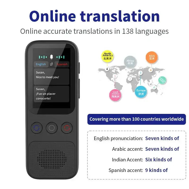 Habicare HBC Portable Offline Language Translator (138 Languages) Portable Offline Language Translator (138 Languages)