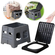 Habicare SS Portable Outdoor Folding Camping Toilet Portable Outdoor Folding Camping Toilet