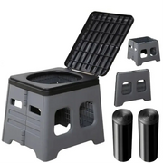 Habicare SS Portable Outdoor Folding Camping Toilet Portable Outdoor Folding Camping Toilet