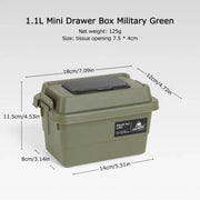 Portable Outdoor Tissue & Storage Box – 1.1L (3 colours available) – view 10