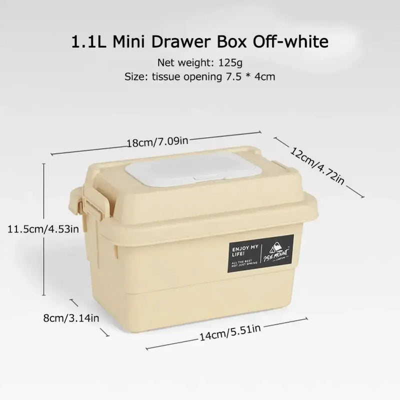 Portable Outdoor Tissue & Storage Box – 1.1L (3 colours available) – view 12