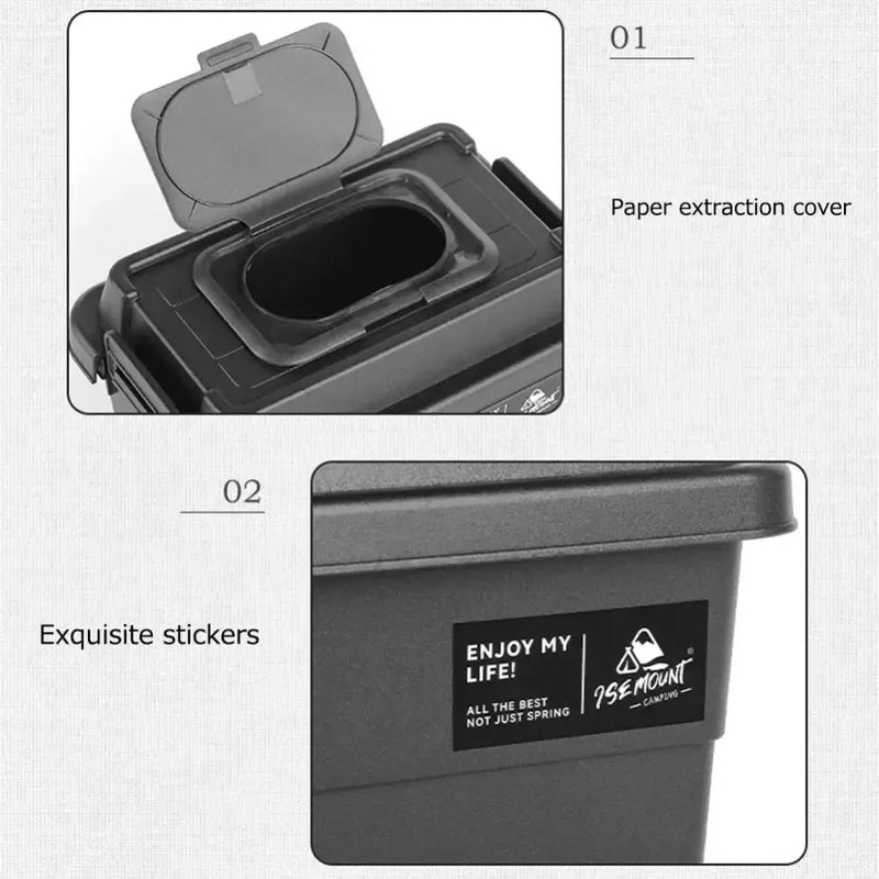 Portable Outdoor Tissue & Storage Box – 1.1L (3 colours available) – view 8