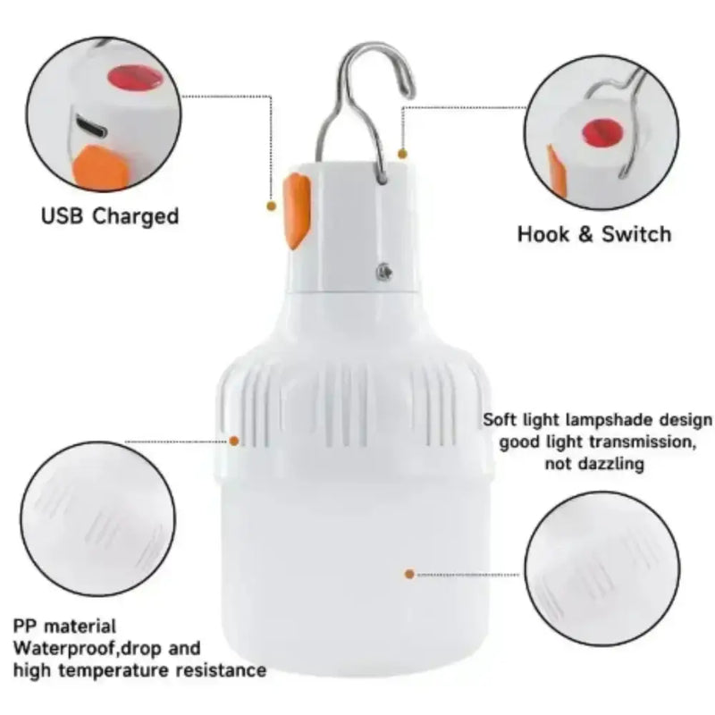 Habicare SS Portable Rechargeable Bulb – Hiking & Outdoor Use Portable Rechargeable Bulb – Hiking & Outdoor Use