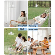 Portable Rechargeable Camping Ceiling Fan with Light & Remote – view 4