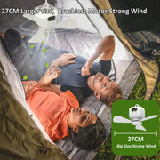 Portable Rechargeable Camping Ceiling Fan with Light & Remote – view 8