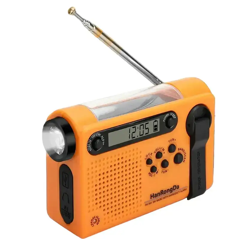 Portable Solar Hand Crank Radio with Power Bank & Flashlight – view 6