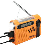 Portable Solar Hand Crank Radio with Power Bank & Flashlight – view 1