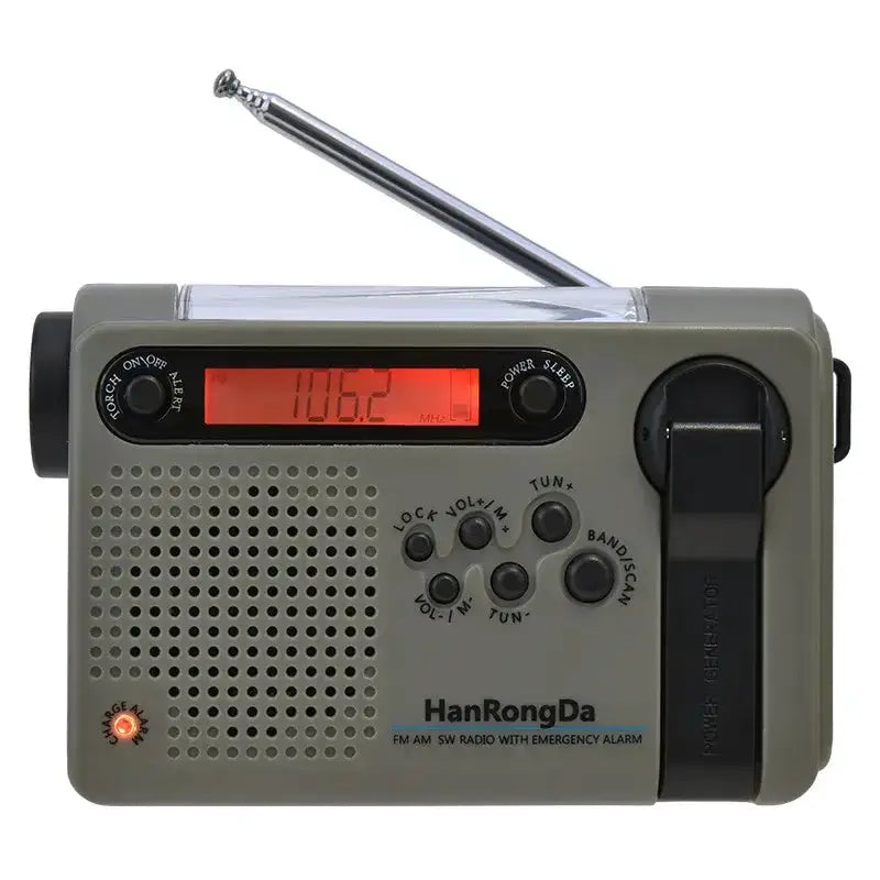 Portable Solar Hand Crank Radio with Power Bank & Flashlight – view 15