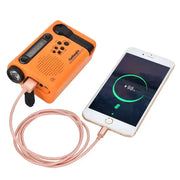 Portable Solar Hand Crank Radio with Power Bank & Flashlight – view 4