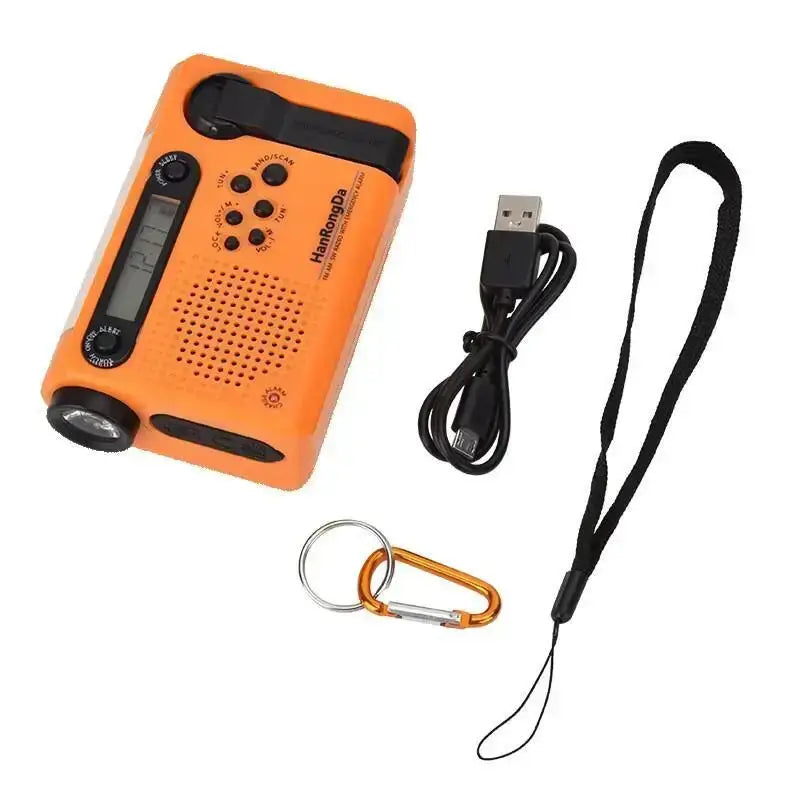 Portable Solar Hand Crank Radio with Power Bank & Flashlight – view 17
