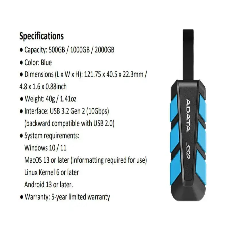 Habicare TWS Portable SSD 500GB/1TB USB 3.2 (1050MB/s) Portable SSD 500GB/1TB USB 3.2 (1050MB/s)