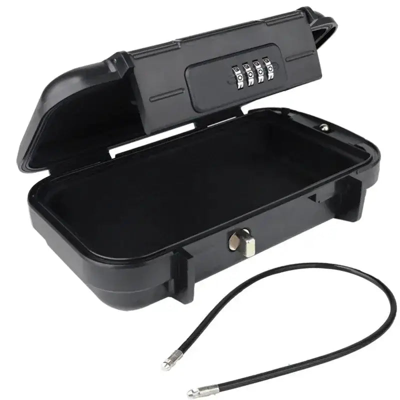 Habicare SS Portable Travel Safe Box – Waterproof Lockbox Portable Travel Safe Box – Waterproof Lockbox