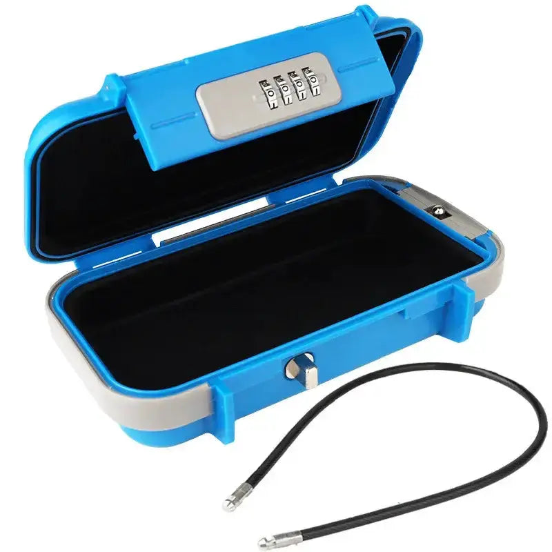 Habicare SS Portable Travel Safe Box – Waterproof Lockbox Portable Travel Safe Box – Waterproof Lockbox