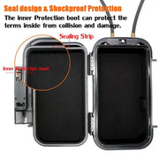 Habicare SS Portable Travel Safe Box – Waterproof Lockbox Portable Travel Safe Box – Waterproof Lockbox