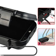 Habicare SS Portable Travel Safe Box – Waterproof Lockbox Portable Travel Safe Box – Waterproof Lockbox