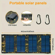 Habicare SS Portable USB Foldable Solar Panel Habicare Portable USB Foldable Solar Panel Charger