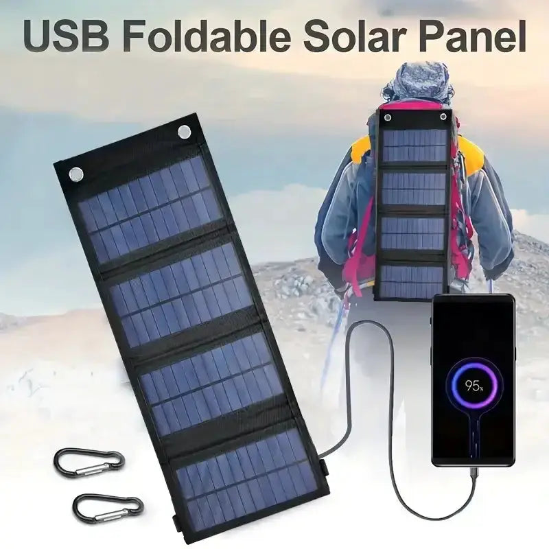 Habicare SS Portable USB Foldable Solar Panel Habicare Portable USB Foldable Solar Panel Charger