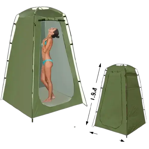 Portable Waterproof Shower & Changing Tent (available in Green & Orange) – view 2