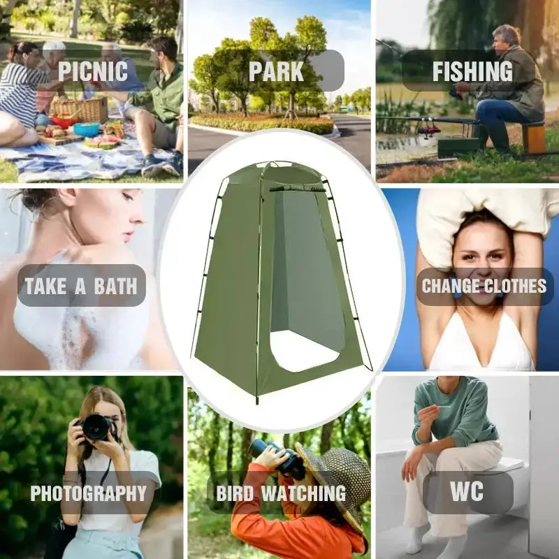 Portable Waterproof Shower & Changing Tent (available in Green & Orange) – view 6