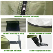 Portable Waterproof Shower & Changing Tent (available in Green & Orange) – view 8