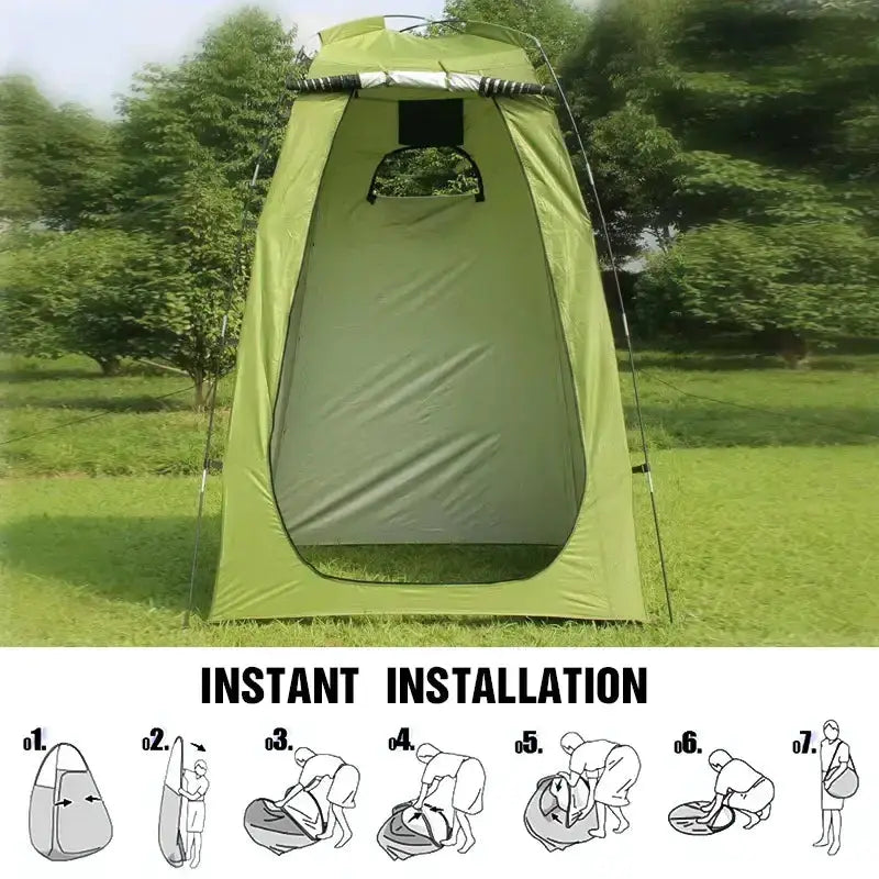 Portable Waterproof Shower & Changing Tent (available in Green & Orange) – view 5