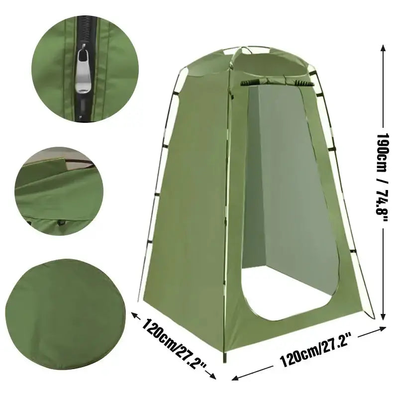Portable Waterproof Shower & Changing Tent (available in Green & Orange) – view 7