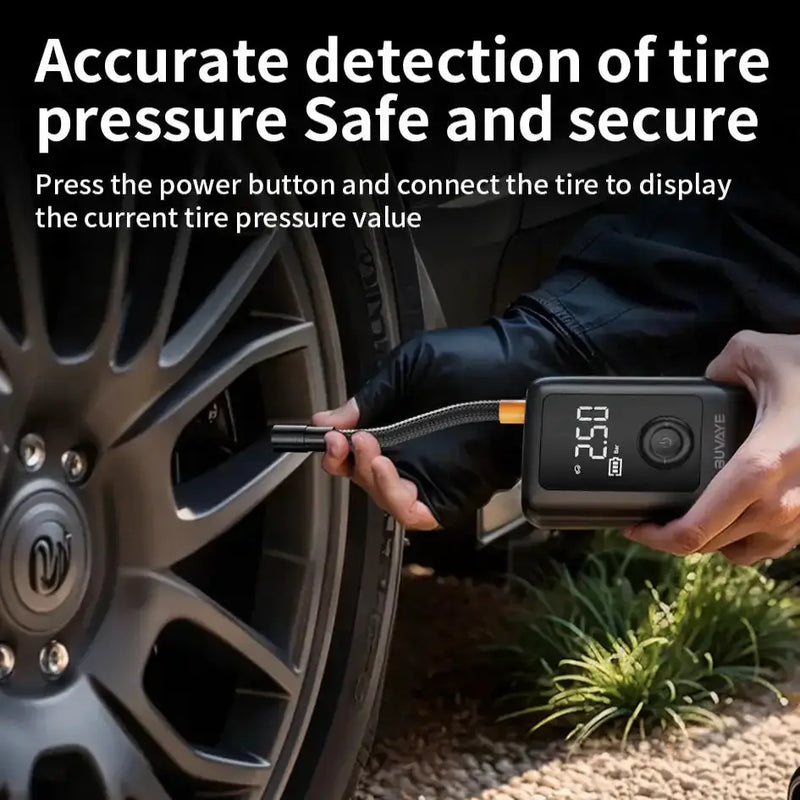 Habicare HBC Portable Wireless Air Compressor For Tyre Inflation Portable Wireless Air Compressor For Tyre Inflation