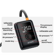 Habicare HBC Portable Wireless Air Compressor For Tyre Inflation Portable Wireless Air Compressor For Tyre Inflation