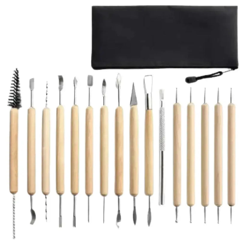 Habicare SS Pottery Tool Set – Clay, Ceramic, Wax Carving Kit Pottery Tool Set – Clay, Ceramic, Wax Carving Kit