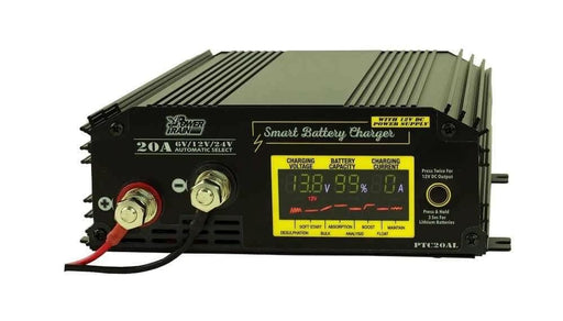 Power Train Battery Charger 20A Auto 6 12 24V Eight Stage Pulse Charging For Cars Boats Industrial
