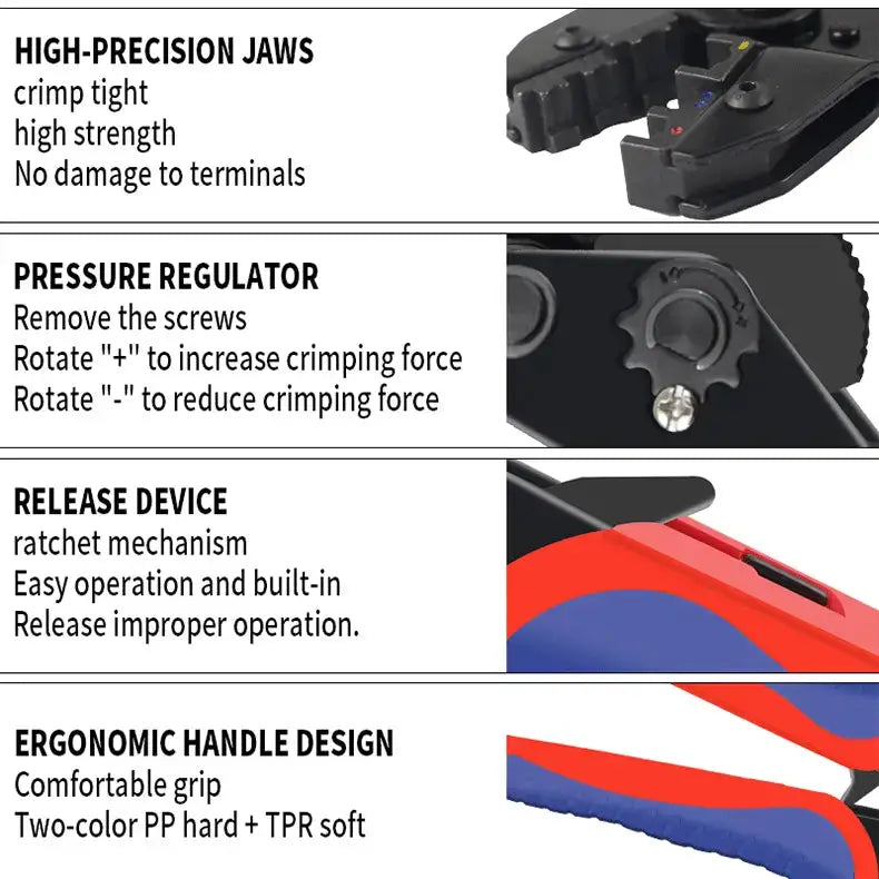 Pre-Insulated Terminal Crimping Pliers Kit (different models available) – view 6