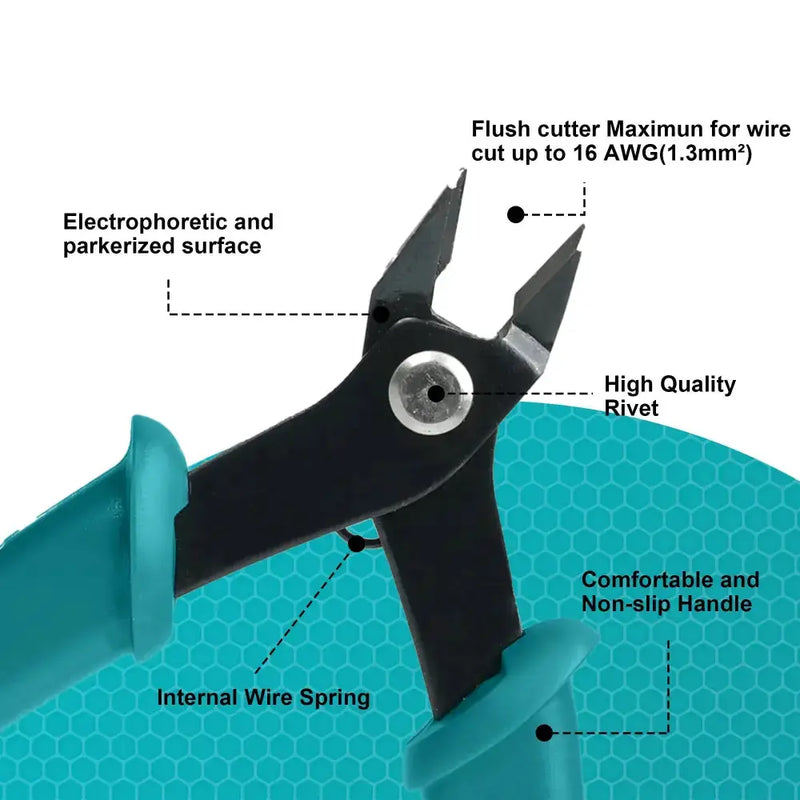 Precision Micro Wire Cutter & Side Cutting Pliers (available in 1pc and 2pcs) – view 6