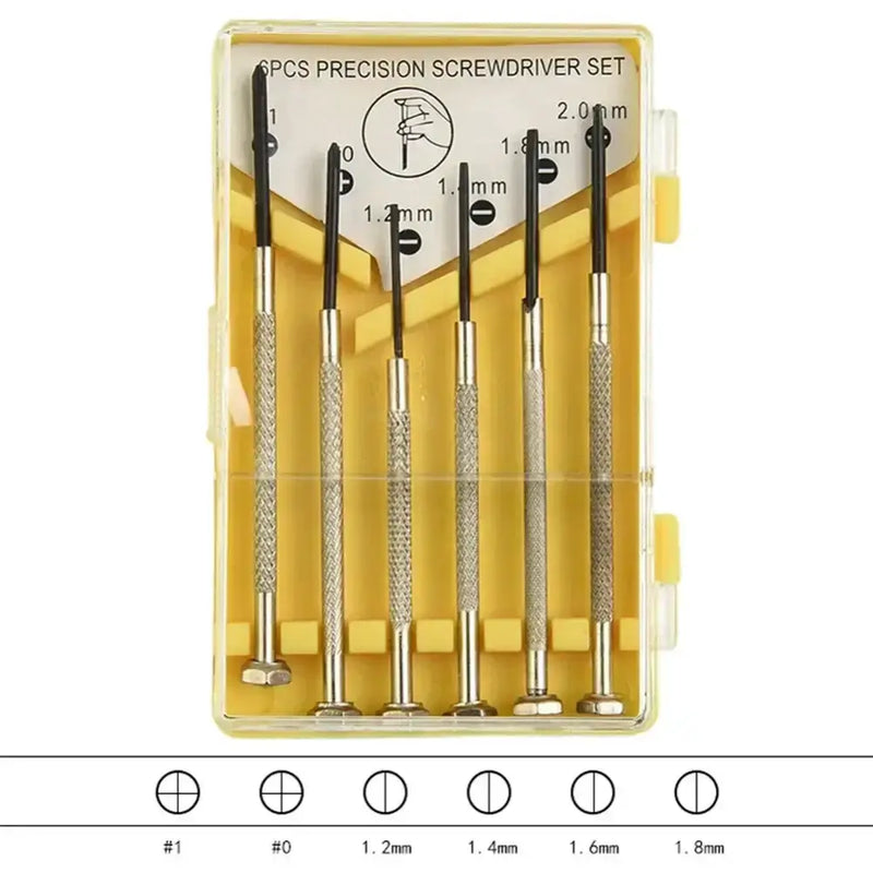 Precision Screwdriver Set (6Pcs) (2 types of sets available) – view 1