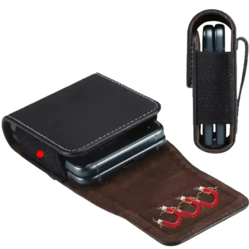 Habicare 9eight5 Premium Leather Belt Clip Case (Black) Premium Leather Belt Clip Case (Black)