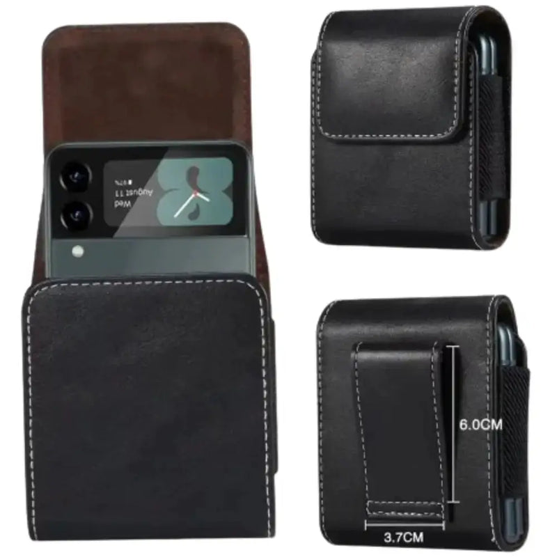 Habicare 9eight5 Premium Leather Belt Clip Case (Black) Premium Leather Belt Clip Case (Black)