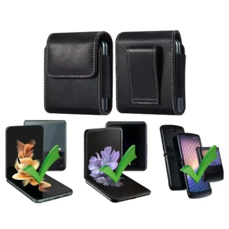 Habicare 9eight5 Premium Leather Belt Clip Case (Black) Premium Leather Belt Clip Case (Black)