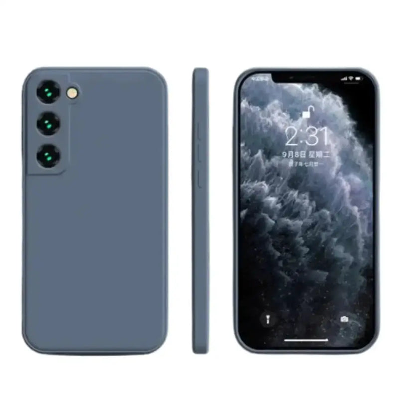 Premium Silicone Case for Samsung Galaxy A & S Series (Gray) – view 1