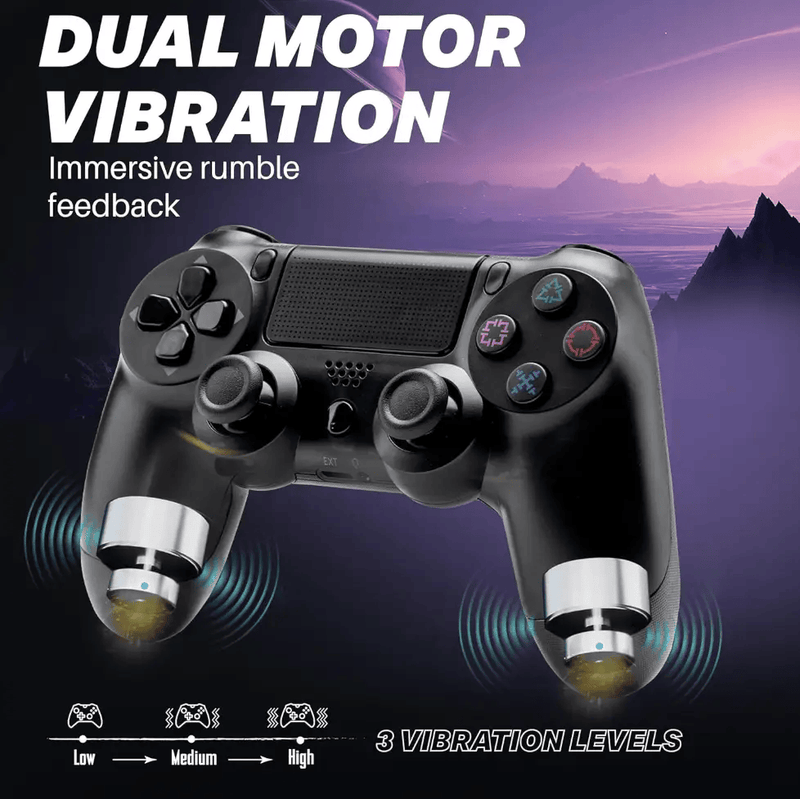 techplus PS4 Controller - Black PS4 Wireless Controller Black Third Party For PS4 Pro