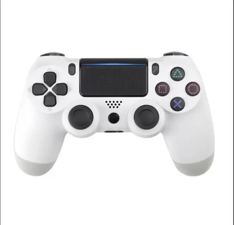 techplus PS4 Controller - White White PS4 Wireless Controller For PS4 And PS4 Pro