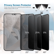 techplus iPhone 14 Privacy Tempered Glass Screen Protector – 9H Anti-Spy iPhone 14 Privacy Screen Protector 9H Anti Spy Glass