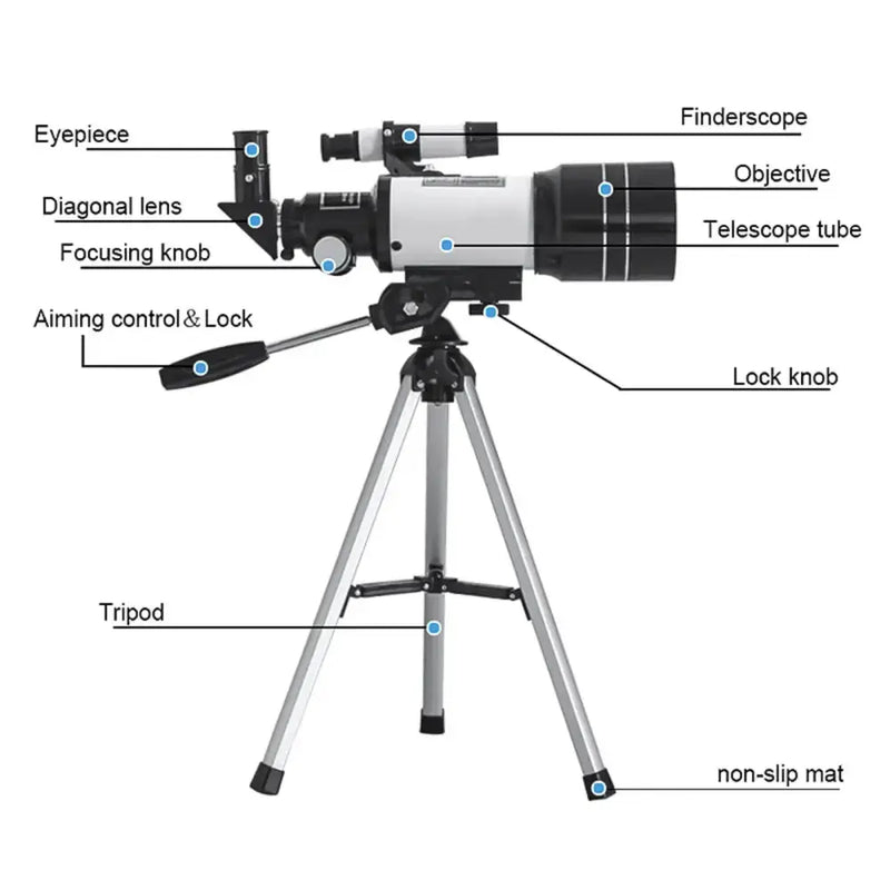 Professional Astronomical Telescope – 150x Zoom with HD Night Vision – view 10