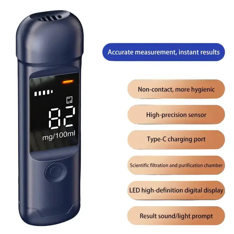 Habicare HBC Professional Digital Alcohol Tester – Breathalyzer Professional Digital Alcohol Tester – Breathalyzer