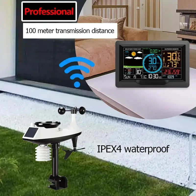 Professional Wireless Weather Station with Wind & Rain Sensors – view 4