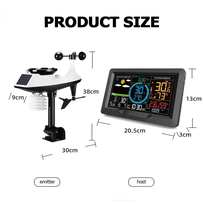 Professional Wireless Weather Station with Wind & Rain Sensors – view 12