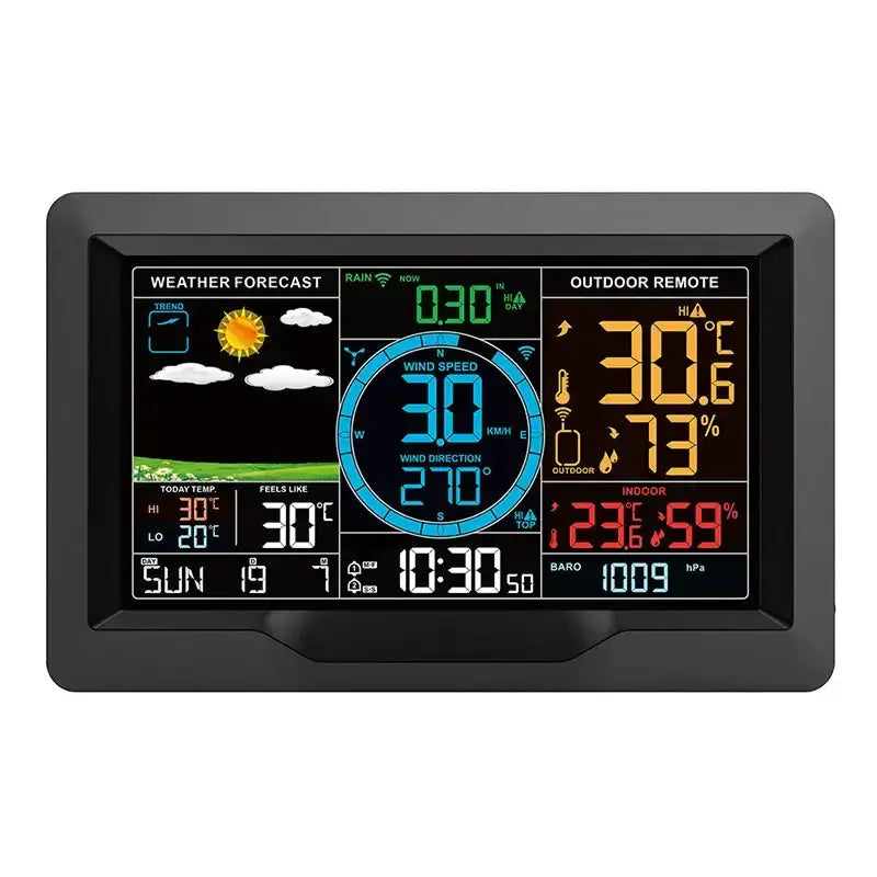 Professional Wireless Weather Station with Wind & Rain Sensors – view 1